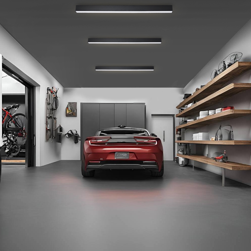 Brilagi - LED vonios kambario lubinis šviestuvas SLEEKLINE LED/40W/230V 3000/4500/6000K juodas IP44