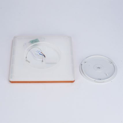 Brilagi - LED vonios kambario lubinis šviestuvas ULTRA SLIM LED/18W/230V 30x30 cm rožinio aukso IP54