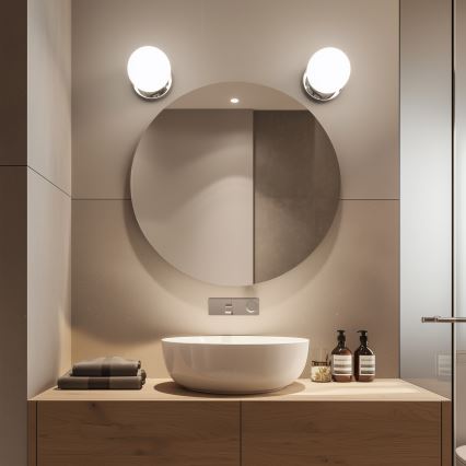 Brilagi - LED vonios kambario sieninis šviestuvas BALL LED/6W/230V 3000/4000/6500K IP44 blizgus chromas