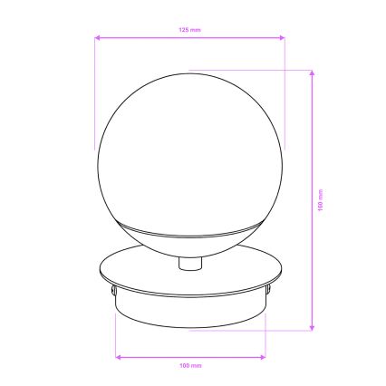 Brilagi - LED vonios kambario sieninis šviestuvas BALL LED/6W/230V 3000/4000/6500K IP44 blizgus chromas