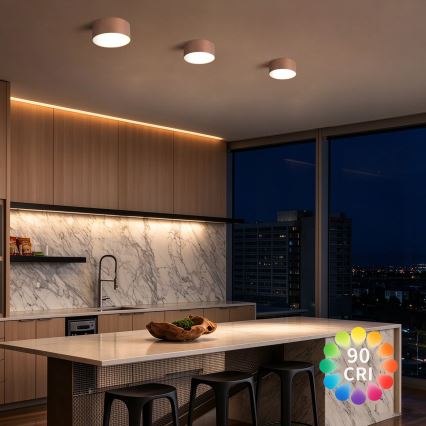 BRILAGI - LED vonios kambario lubinis šviestuvas FORIS LED/14W/230V skersmuo 12 cm bronzinis IP44
