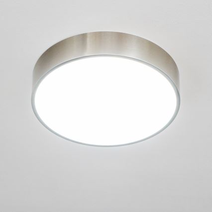 Brilagi - LED vonios kambario lubinis šviestuvas POOL LED/24W/230V 3000/4000/5500K, skersmuo 30 cm, IP54, matinio chromo apdaila
