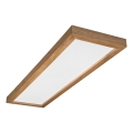 Brilagi - LED Vonios Lubų Šviesa WOODY FRAME LED/50W/230V 120x30 cm IP44 ąžuolas