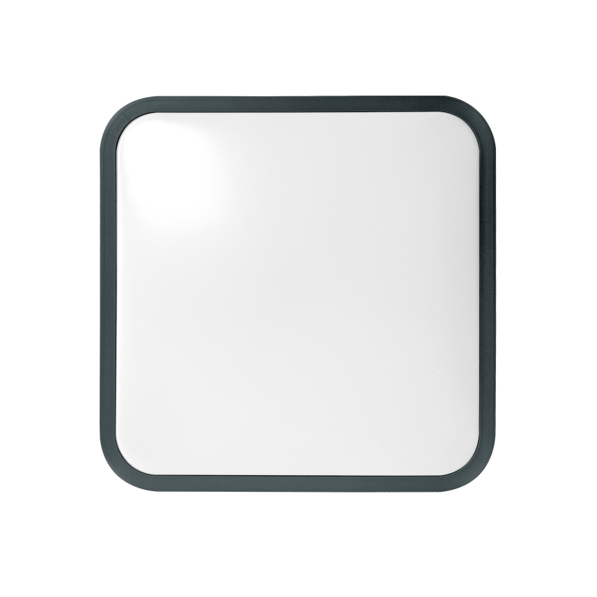 Brilagi - LED vonios kambario lubinis šviestuvas su judesio jutikliu ZENNA LED/18W/230V 28,5x28,5 cm IP44 antracito spalva + nuotolinis valdymas