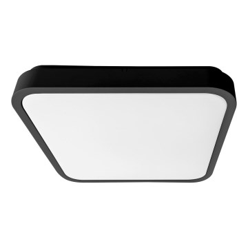 Brilagi - LED vonios lubų šviestuvas su jutikliu ZENNA LED/18W/230V 28,5x28,5 cm IP44 juodas + nuotolinio valdymo pultas