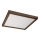 Brilagi - LED Vonios lubų šviestuvas WOODY FRAME LED/40W/230V 60x60 cm IP44 riešutmedžio