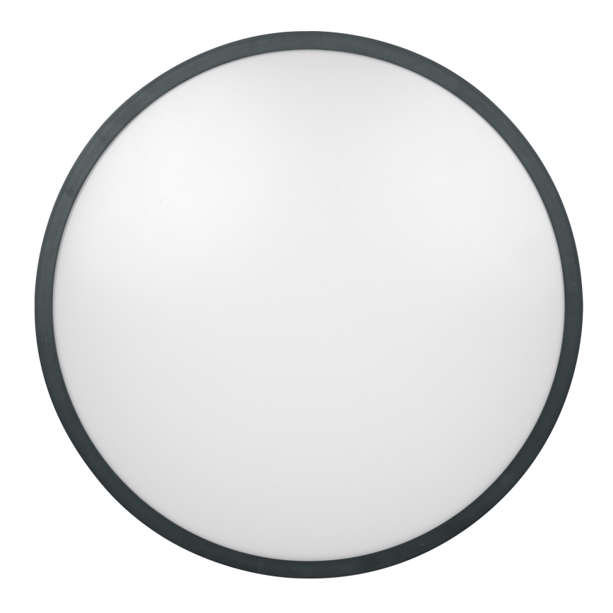 Brilagi – LED vonios kambario lubinis šviestuvas ZENNA su judesio jutikliu, 18 W, 230 V, skersmuo 29,5 cm, IP44, antracito spalvos + nuotolinis valdymas