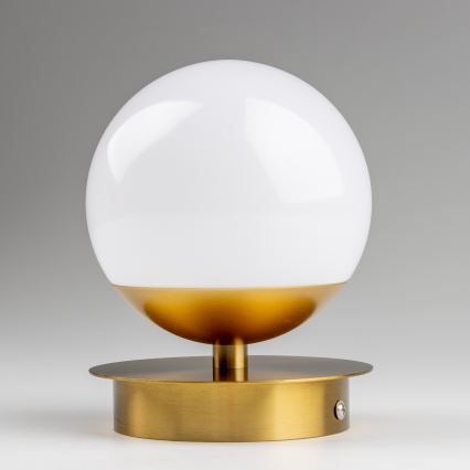 Brilagi - LED vonios sieninis šviestuvas BALL LED/6W/230V 3000/4000/6500K IP44 aukso spalvos