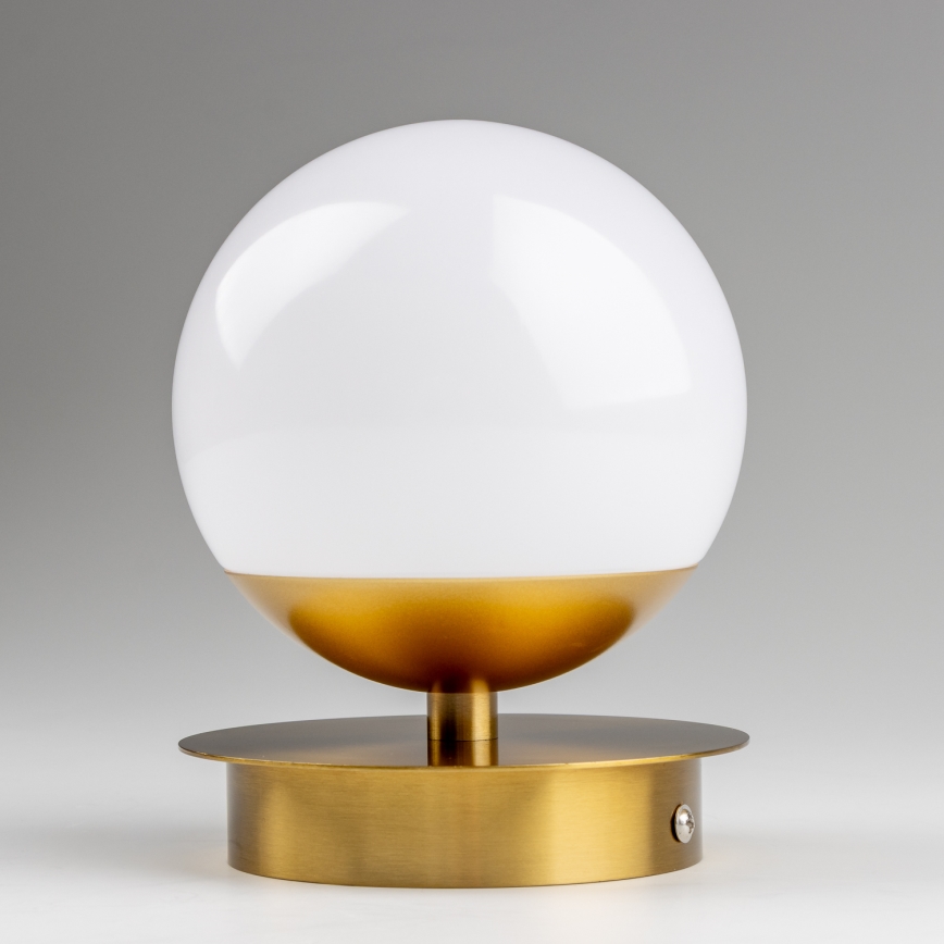 Brilagi - LED vonios sieninis šviestuvas BALL LED/6W/230V 3000/4000/6500K IP44 aukso spalvos