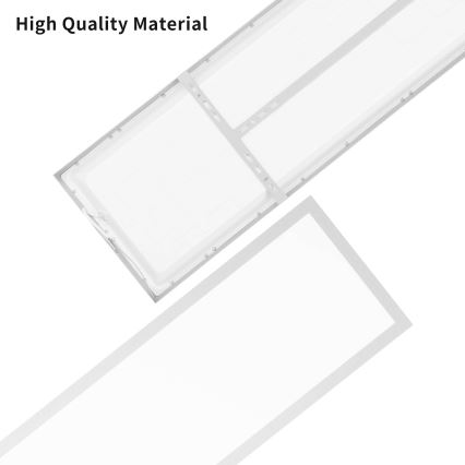Brilagi - LED vonios kambario lubinis šviestuvas FRAME LED/50W/230V 3000/4000/6000K 120x30 cm IP44 sidabrinis