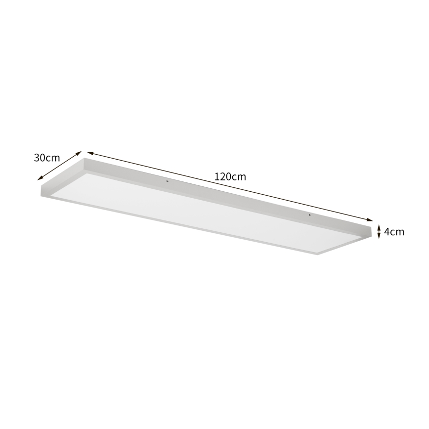 Brilagi - LED vonios kambario lubinis šviestuvas FRAME LED/50W/230V 3000/4000/6000K 120x30 cm IP44 sidabrinis