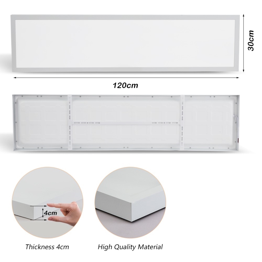 Brilagi - LED lubinis vonios šviestuvas FRAME LED/50W/230V 30x120 cm 3000/4000/6000K IP44 balta