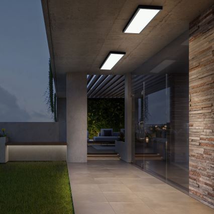 Brilagi - LED vonios kambario lubinis šviestuvas FRAME LED/50W/230V 120x30 cm 3000/4000/6000K IP44 juodas