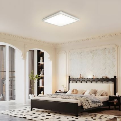 Brilagi - LED lubinis vonios šviestuvas ULTRA SLIM LED/18W/230V 30x30 cm balta IP54