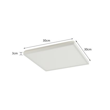 Brilagi - LED lubinis vonios šviestuvas ULTRA SLIM LED/18W/230V 30x30 cm balta IP54