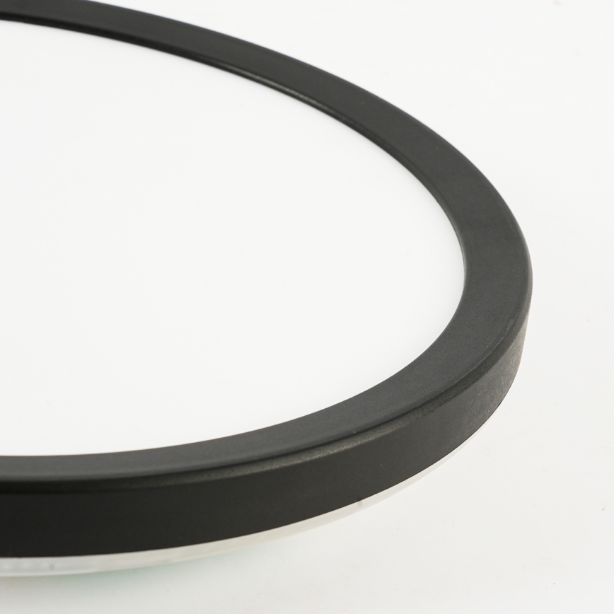Brilagi - LED lubinis vonios šviestuvas ULTRA SLIM LED/18W/230V diametras 30 cm juoda IP54