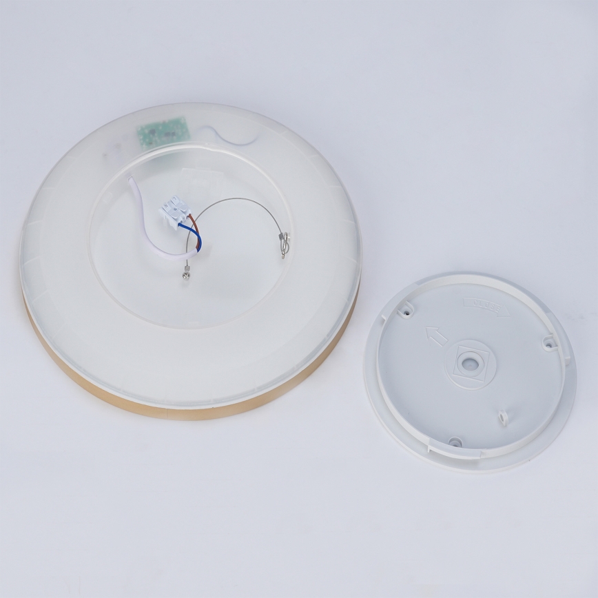 Brilagi - vonios kambario lubinis LED šviestuvas ULTRA SLIM LED/18W/230V, skersmuo 30 cm, auksinis, IP54