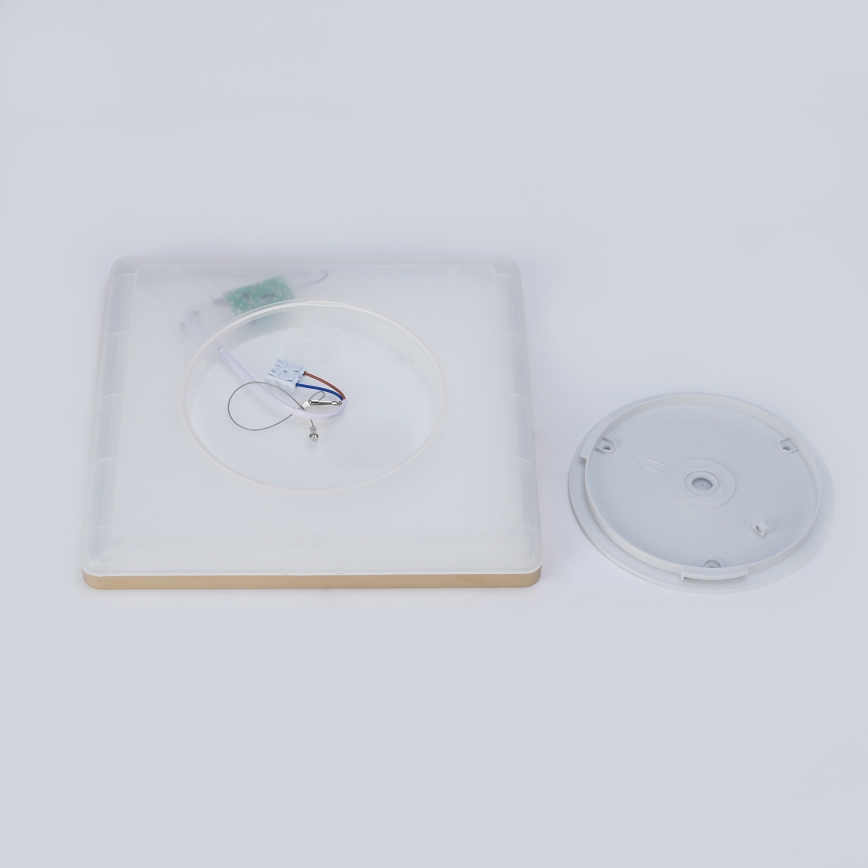 Brilagi - LED vonios šviestuvas ULTRA SLIM LED/24W/230V 42x42 cm auksinis IP54