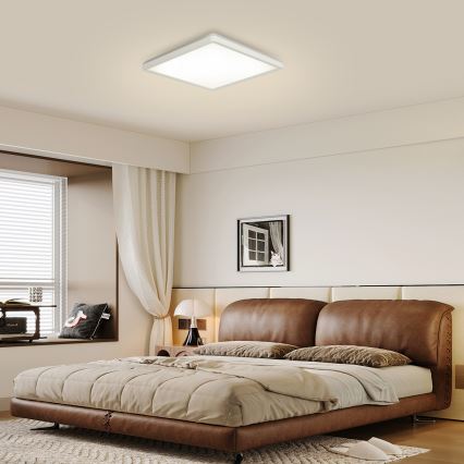 Brilagi - LED lubinis vonios šviestuvas ULTRA SLIM LED/24W/230V 42x42 cm balta IP54