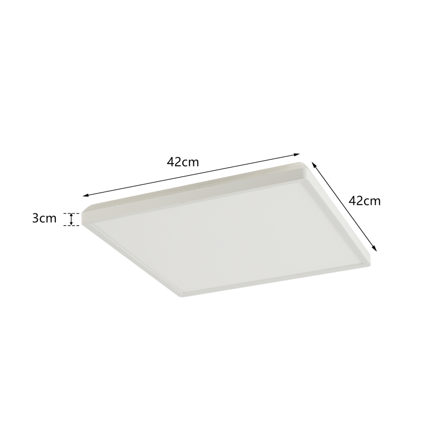 Brilagi - LED lubinis vonios šviestuvas ULTRA SLIM LED/24W/230V 42x42 cm balta IP54