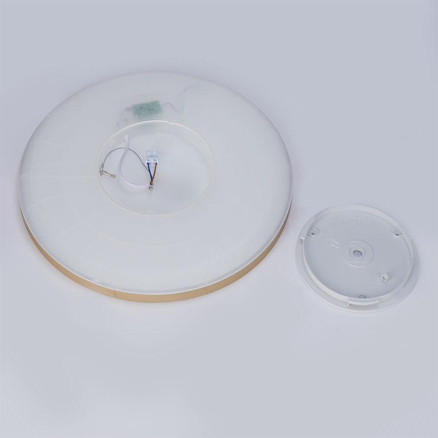 Brilagi - ULTRA SLIM LED vonios kambario lubinis šviestuvas, 24 W, 230 V, Ø 42 cm, auksinis, IP54