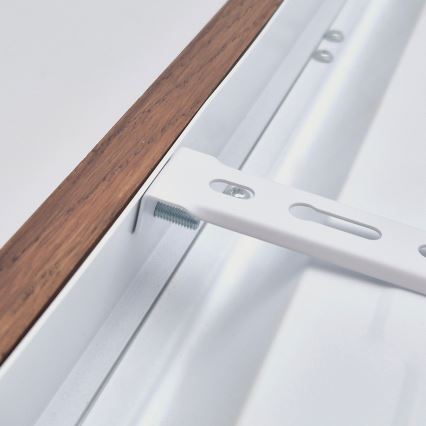 Brilagi - LED vonios kambario lubinis šviestuvas WOODY FRAME LED/40W/230V 120x30 cm IP44 ąžuolas, vyšnia