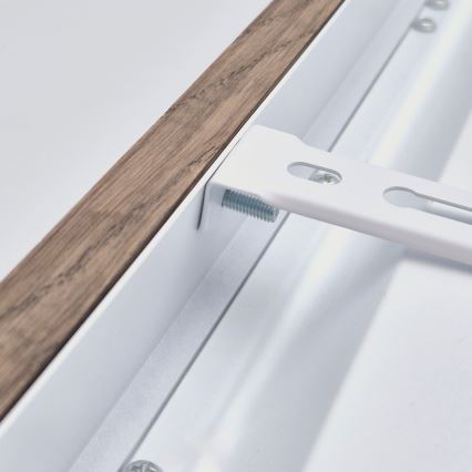 Brilagi - LED vonios lubinis šviestuvas WOODY FRAME LED/40W/230V 120x30 cm IP44 ąžuolo riešutas