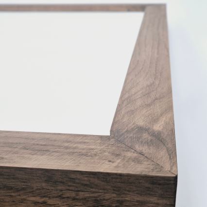 Brilagi - LED Vonios lubų šviestuvas WOODY FRAME LED/40W/230V 60x60 cm IP44 riešutmedžio