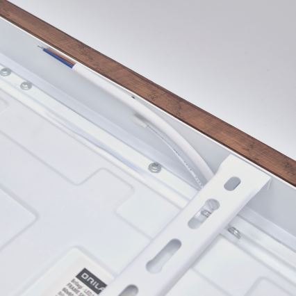 Brilagi - LED Lubinis šviestuvas voniai WOODY FRAME LED/40W/230V 60x60 cm IP44 vyšnia
