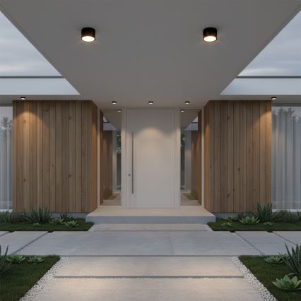 BRILAGI - LED Vonios taškinis šviestuvas SMOOTH 1xGX53/15W/230V 60x82 mm juodas IP54