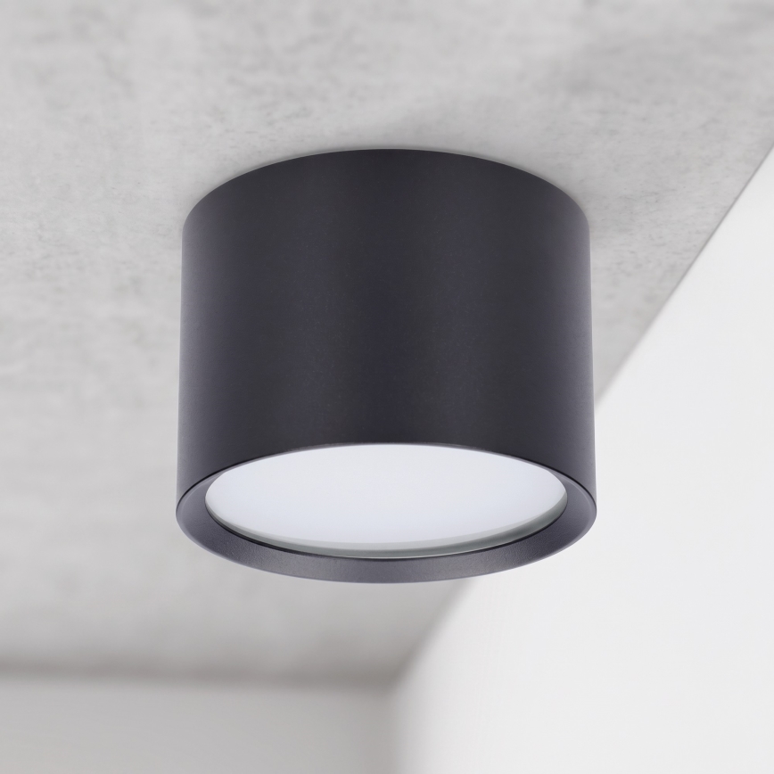 BRILAGI - LED vonios kambario taškinis šviestuvas SMOOTH 1xGX53/15W/230V 60x82 mm juodas IP54