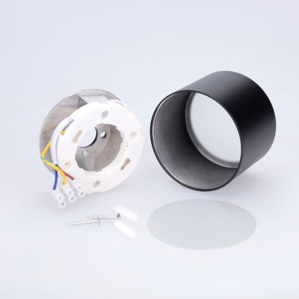 BRILAGI - LED vonios kambario taškinis šviestuvas SMOOTH 1xGX53/15W/230V 60x82 mm juodas IP54