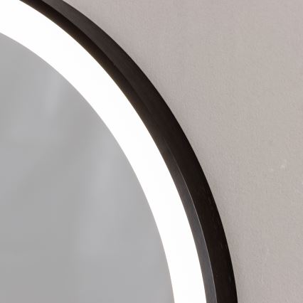 Brilagi - LED vonios veidrodis CANZO LED/25W/230V 50x80 cm juodas IP44 CRI 90 pritemdomas + CCT