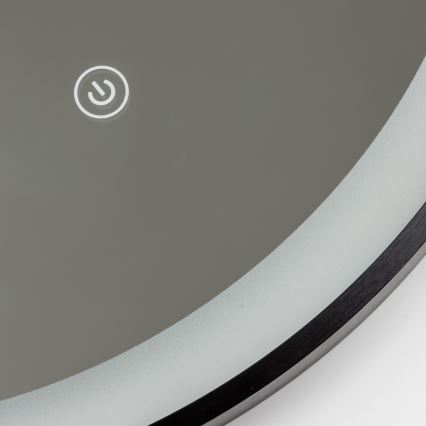 Brilagi - LED vonios veidrodis CANZO LED/25W/230V 50x80 cm juodas IP44 CRI 90 pritemdomas + CCT