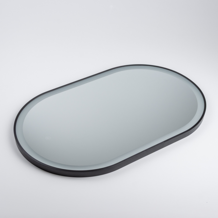 Brilagi - LED vonios veidrodis CANZO LED/25W/230V 50x80 cm juodas IP44 CRI 90 pritemdomas + CCT