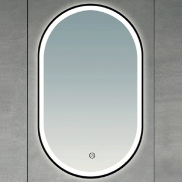 Brilagi - LED vonios veidrodis CANZO LED/25W/230V 50x80 cm juodas IP44 CRI 90 pritemdomas + CCT