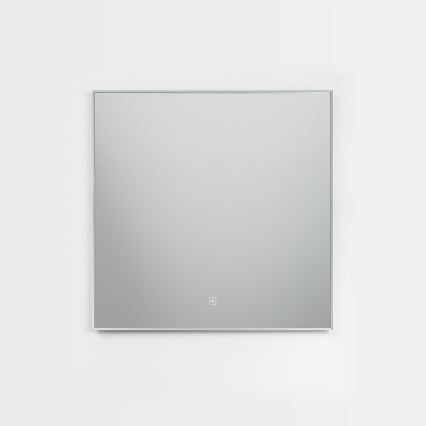 Brilagi - LED vonios veidrodis DESIO LED/24W/230V 60x60 cm sidabrinis IP44 CRI 90 dimeriuojamas + CCT