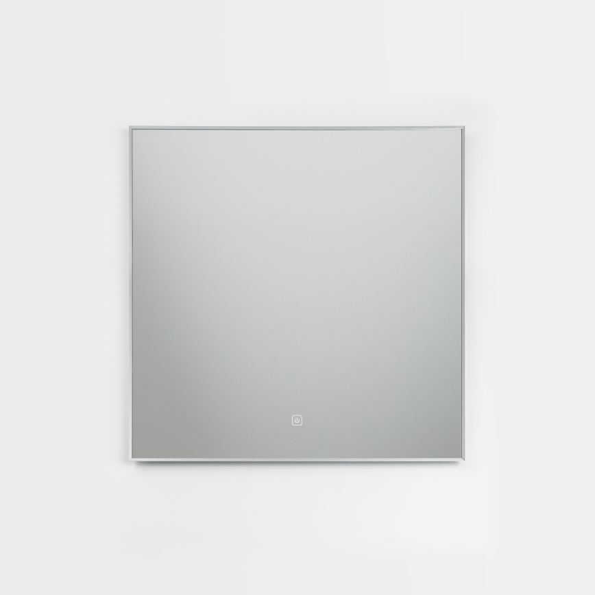 Brilagi - LED vonios veidrodis DESIO LED/24W/230V 60x60 cm sidabrinis IP44 CRI 90 dimeriuojamas + CCT