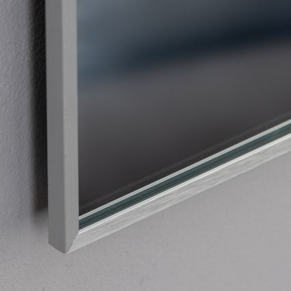 Brilagi - LED vonios veidrodis DESIO LED/24W/230V 60x60 cm sidabrinis IP44 CRI 90 dimeriuojamas + CCT