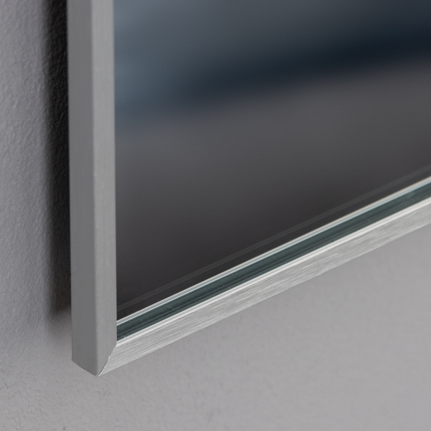 Brilagi - LED vonios veidrodis DESIO LED/24W/230V 60x60 cm sidabrinis IP44 CRI 90 dimeriuojamas + CCT