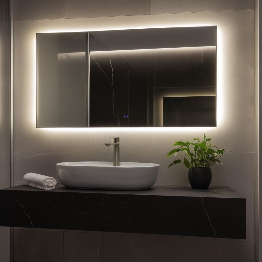 Brilagi - LED vonios veidrodis LUCE LED/36W/230V 60x120 cm IP44 CRI 90 dimeriuojamas + CCT