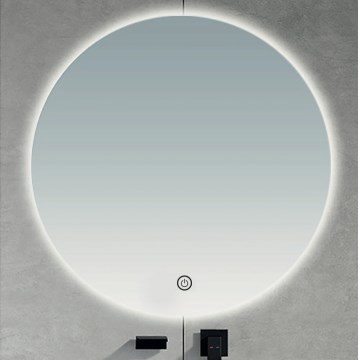 Brilagi - LED vonios veidrodis LUNA LED/26W/230V Ø 80 cm IP44 CRI 90 su reguliuojamu ryškumu + CCT