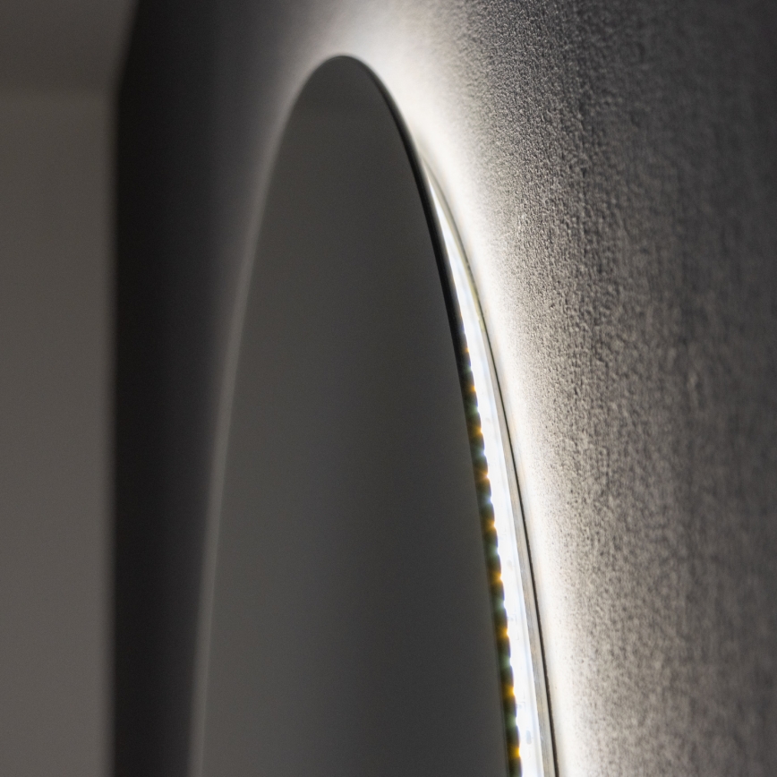 Brilagi - LED vonios veidrodis LUNA LED/26W/230V Ø 80 cm IP44 CRI 90 su reguliuojamu ryškumu + CCT