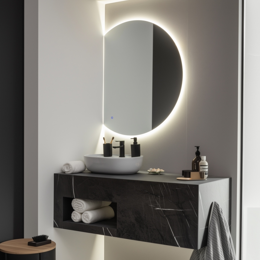 Brilagi - LED vonios veidrodis MEZZO LED/25W/230V 80x70 cm IP44 CRI 90 reguliuojamas + CCT