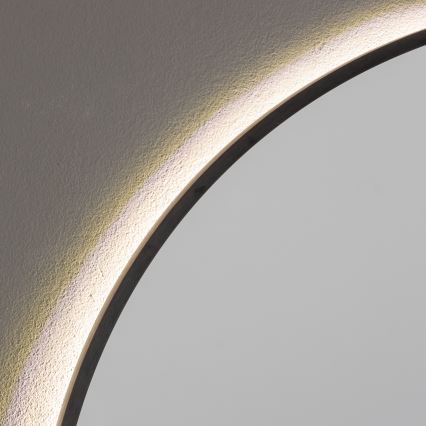 Brilagi - LED vonios veidrodis NOVARA LED/19W/230V skers. 60 cm juodas IP44 CRI 90 dimeriuojamas + CCT