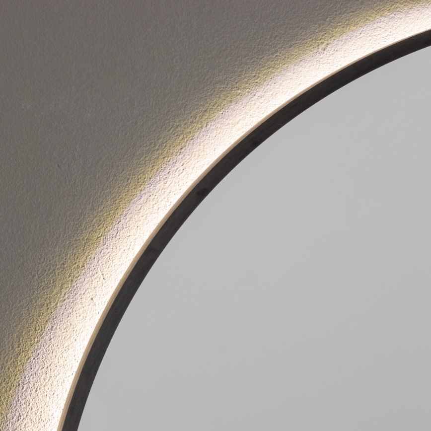 Brilagi - LED vonios veidrodis NOVARA LED/19W/230V skers. 60 cm juodas IP44 CRI 90 dimeriuojamas + CCT