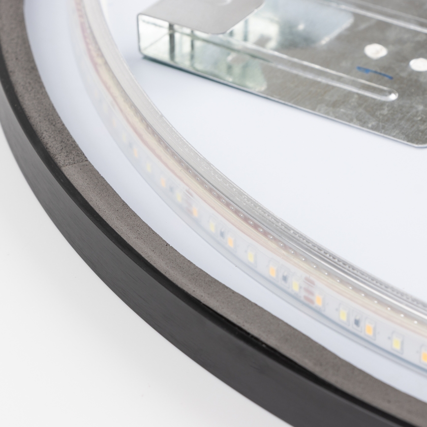 Brilagi - LED vonios veidrodis NOVARA LED/19W/230V skers. 60 cm juodas IP44 CRI 90 dimeriuojamas + CCT