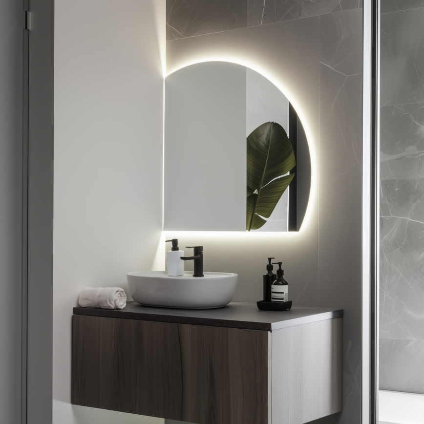 Brilagi - LED vonios veidrodis QUARTIERE LED/25W/230V 70x75 cm IP44 CRI 90 dimeriuojamas + CCT