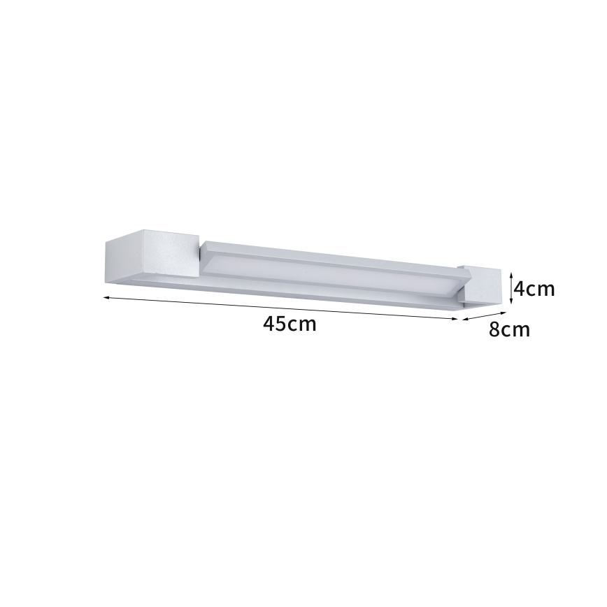 Brilagi - LED vonios veidrodžio apšvietimas AQUA LINE LED/12W/230V 45 cm IP44 matinis chromas