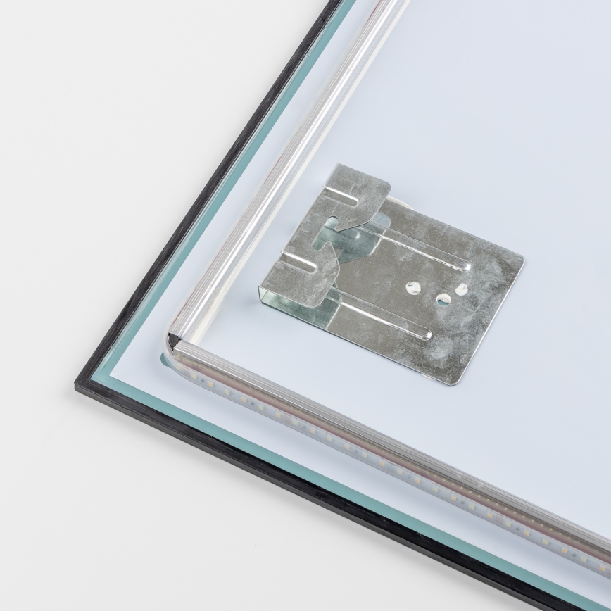 Brilagi - LED vonios veidrodis SUELLO LED/20W/230V 40x60 cm juodas IP44 CRI 90 dimeriuojamas + CCT